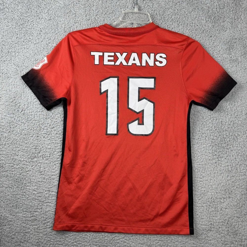 Nike Dri Fit Dallas Texans #15 Soccer Jersey Mens Size M TShirt Short Sleeve Red - Picture 2 of 12
